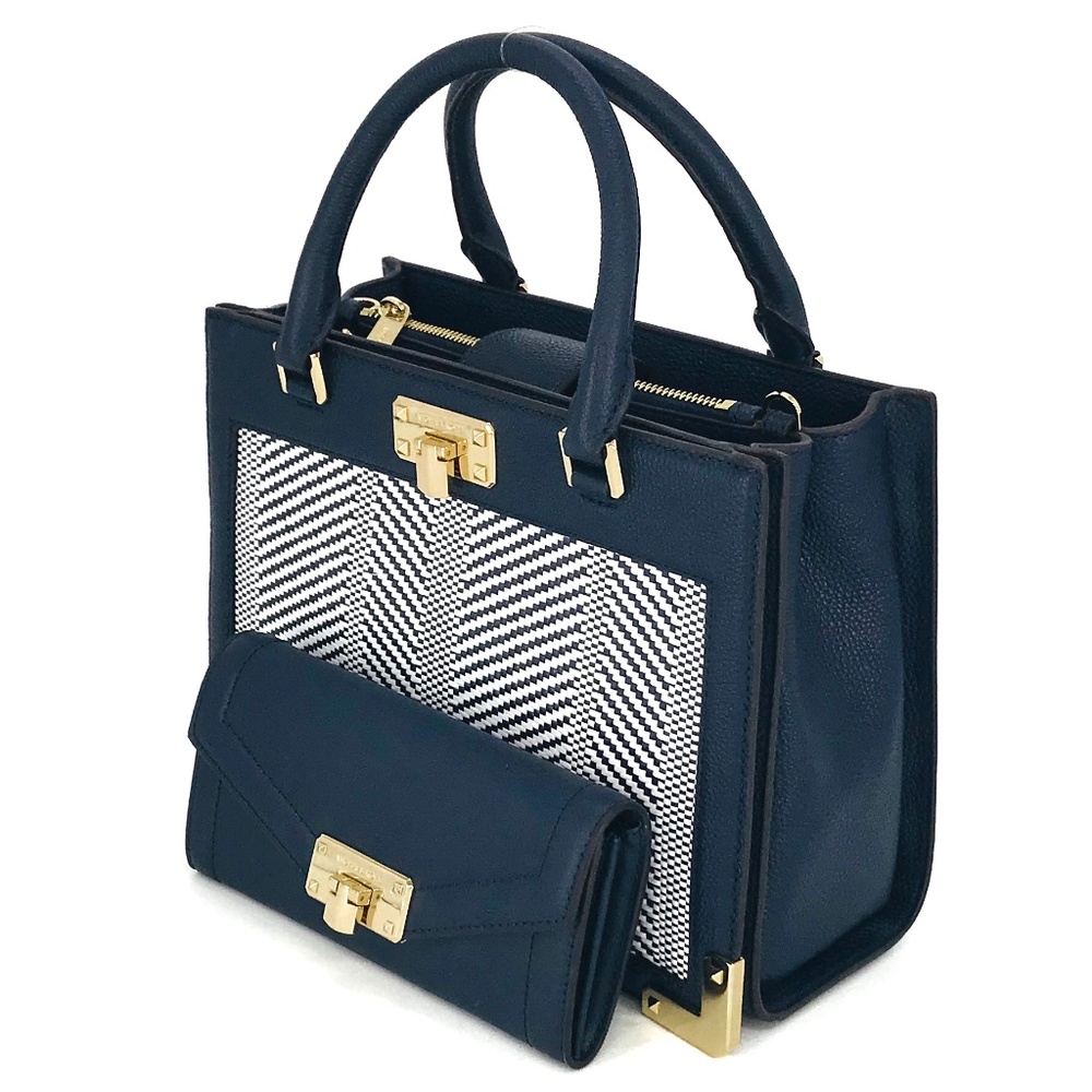 Michael Kors Kinsley Accordion Satchel Wallet Set - Picture 2 of 8